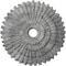 Ekena Millwork Eryn Ceiling Medallion (Canopies up to 4"), 24 3/4"OD x 3 1/4"ID x 1 7/8"P, Ultra Pure White Crackle CM24ENUWC - alternate 1